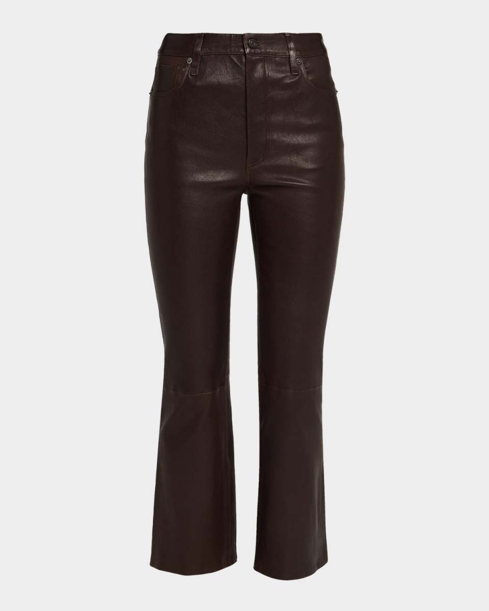 The Leather Reboot Crop Jeans